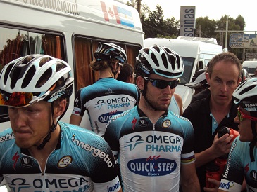 Cavendish, ni bien terminó el Tour