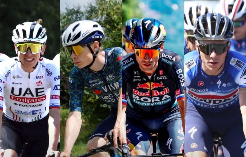 Roglic, Evenepoel, Vingegaard, Pogacar