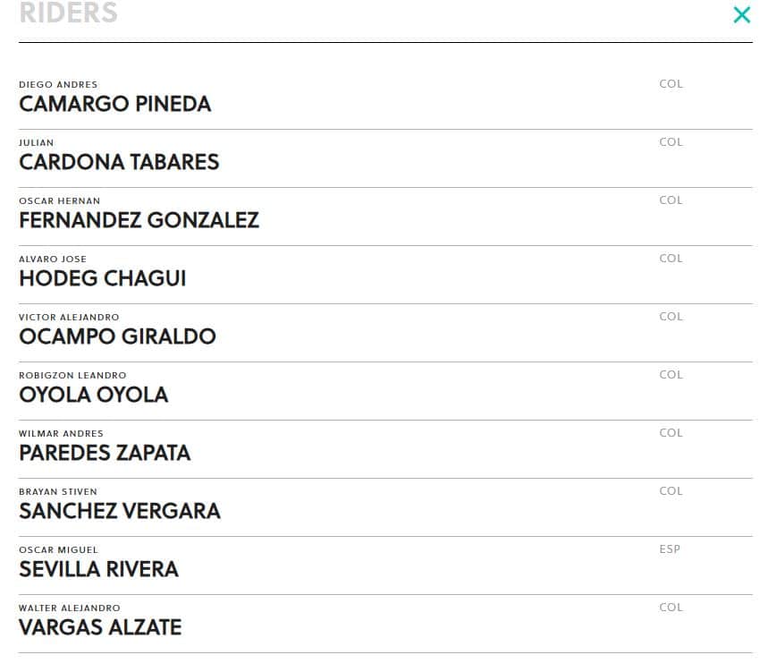 La página de la UCI muestra el fichaje