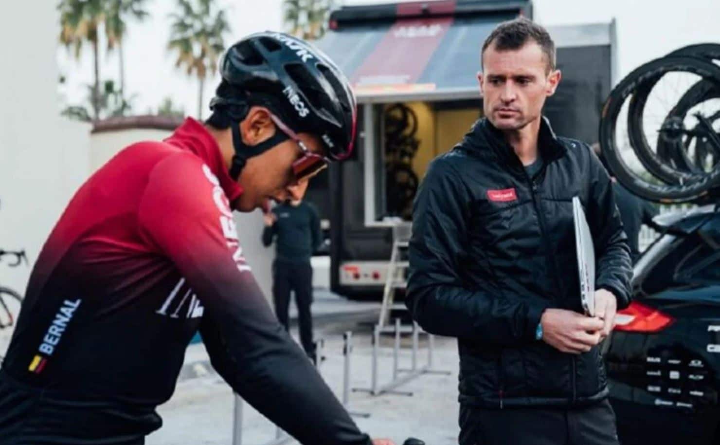 Xabier Artetxe y Egan Bernal (INEOS)