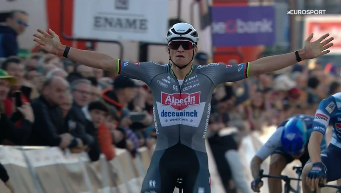 Mathieu Van der Poel triunfó en la Emame Samyn Classic 2025.