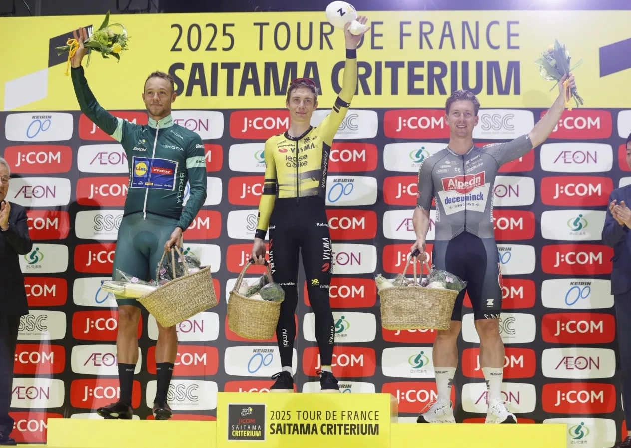 Jonas Vingegaard, Kaden Groves, Jonathan Milan