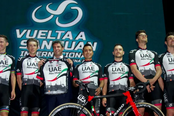 UAE, con su primera nomenclatura UAE Abu Dabi, en la Vuelta a San Juan 2017