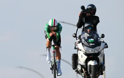 Filippo Ganna en la contrarreloj de la primera etapa de Tirreno-Adriático 2026