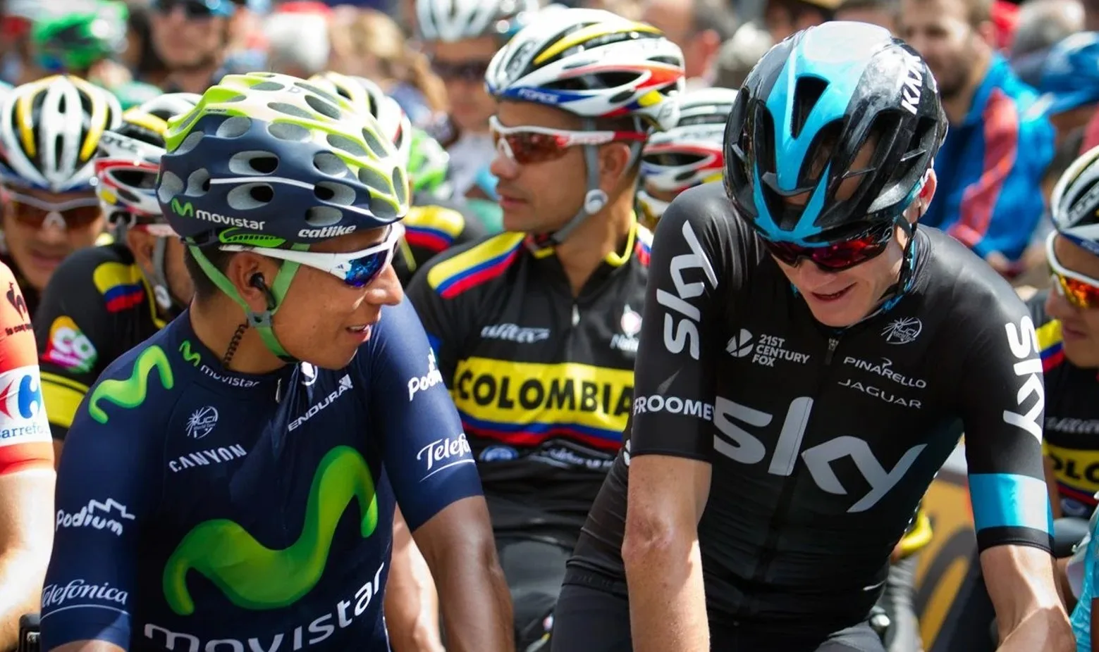 Nairo Quintana y Chris Froome en la Vuelta a España 2015