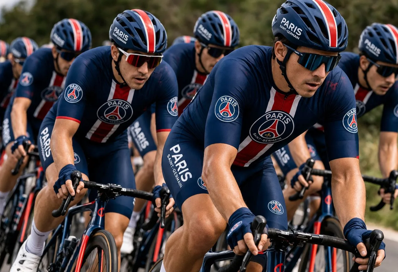 Un hipotetico equipo de Paris - Saint Germain en el ciclismo