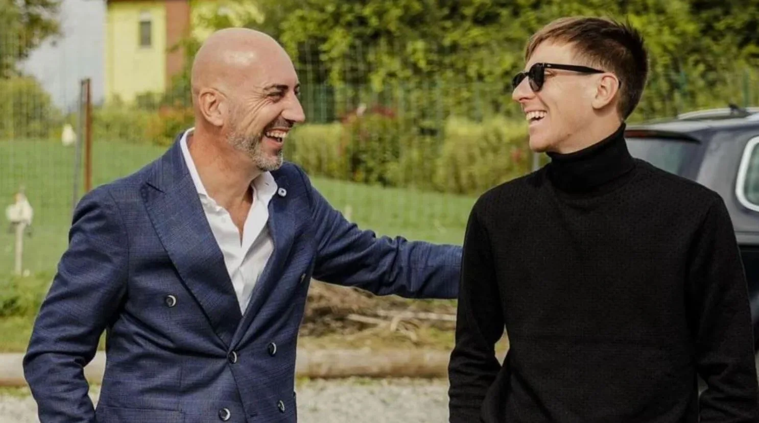 Tadej Pogacar y su agente, Alex Carera