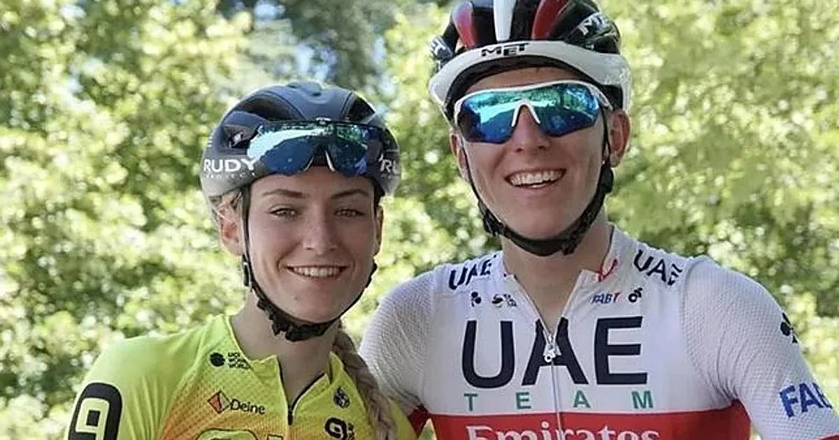 Urska Zigart y su novio Tadej Pogacar