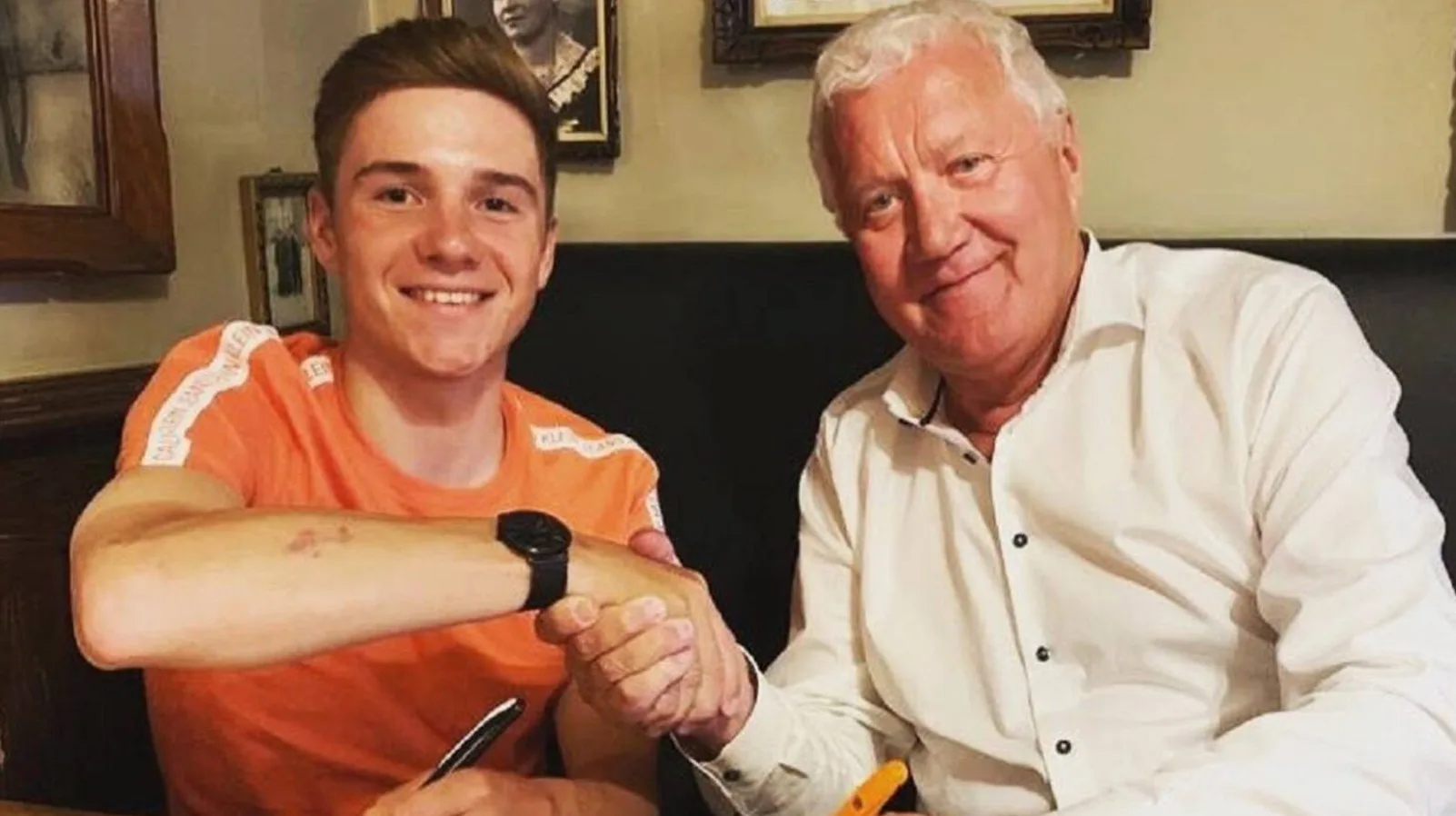 Remco Evenepoel y Patrick Lefevere