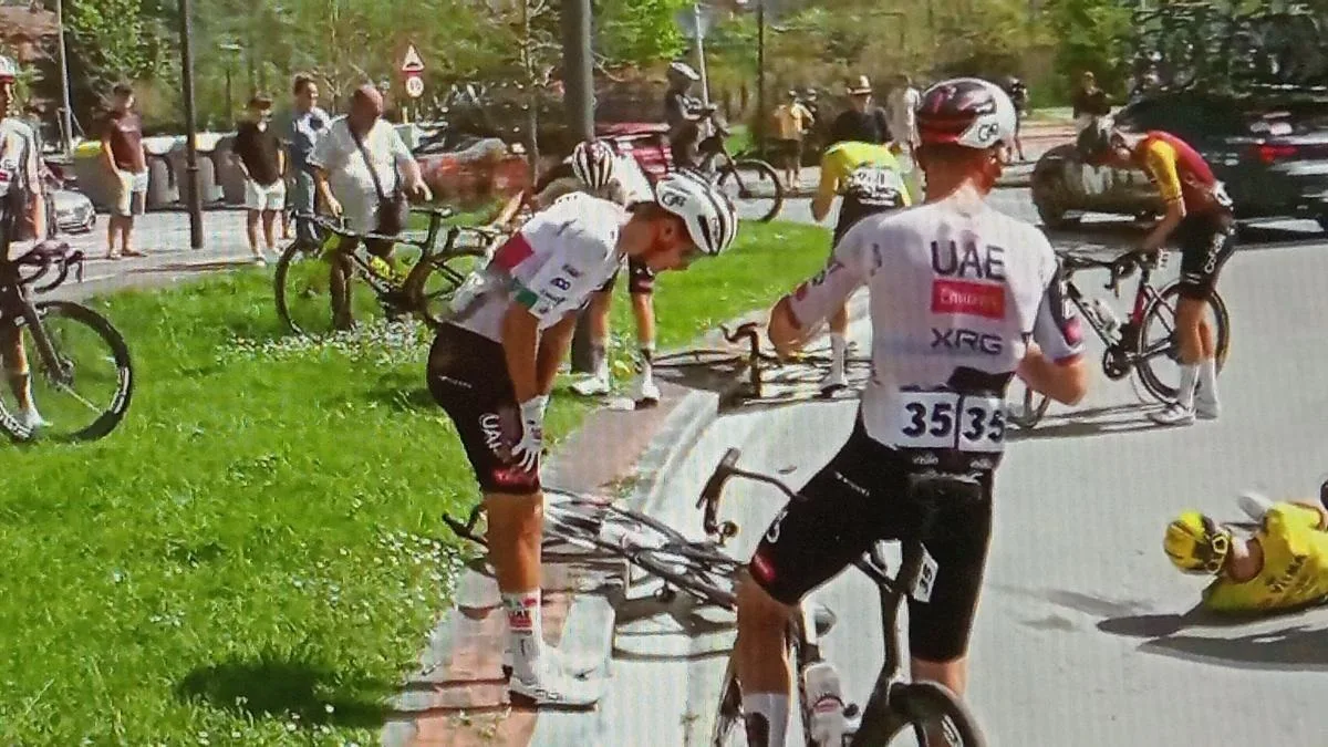 Caída y abandono de Isaac Del Toro en Itzulia