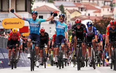 Guillermo Thomas Silva (XDS Astana) gana la etapa 2 del Giro d´Italia