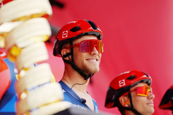 Jonathan Milan (Lidl-Trek) en la presentación de la etapa 1 del Giro d´Italia 2026