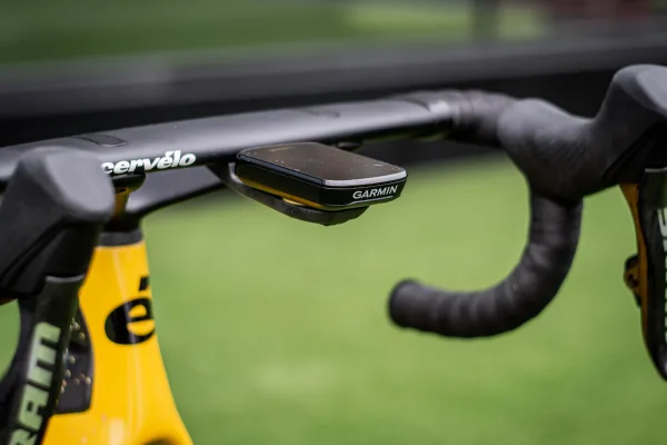 Ciclocomputadora Garmin en la bicicleta de Jonas Vingegaard (Visma - Lease a Bike)