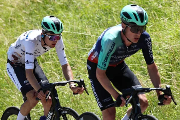 Paul Seixas (Decathlon CMA CGM) en la etapa 7 del Tour Auvergne - Rhone-Alpes