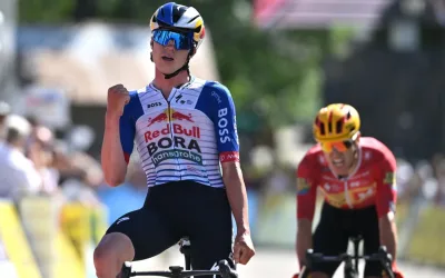 Maxim Van Gils (Red Bull Bora) gana la etapa 6 del Tour Auvergne Rhone Alpes 2026