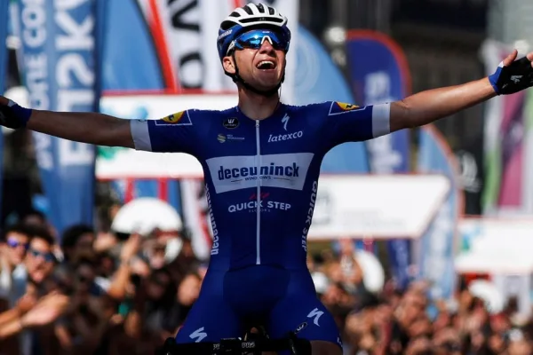 Remco Evenepoel (Quick - Step) al ganar la Clásica San Sebastián en 2019 a los 19 años