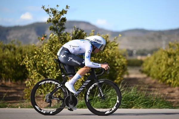 Pablo Castrillo (Movistar) en una contrarreloj