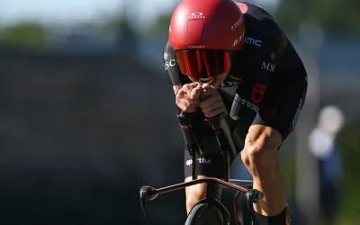 Marco Brenner (Tudor) en la contrarreloj de la etapa 7 del Tour de Polonia 2026