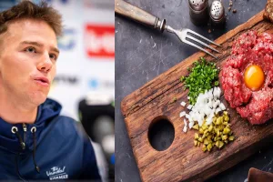 Casi se queda fuera de la Vuelta a España por un steak tartare