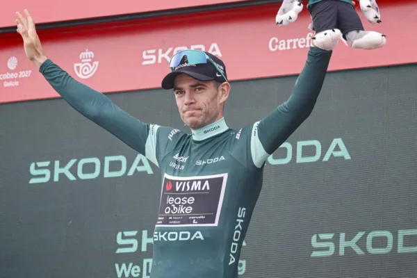 Wout van Aert (Visma) con la malla verde en La Vuelta a España 2026