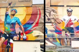 La venganza del ex dueño de Israel Premier Tech: ordenó reemplazar el mural de uno de sus ciclistas por otro