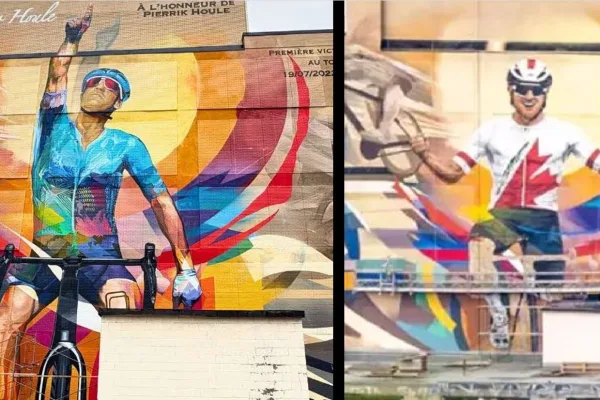 El mural de Hugo Houle en Québec fue reemplazado por uno de Michael Woods