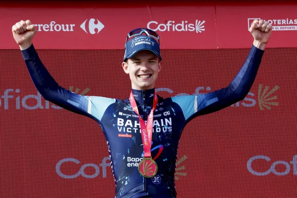 Jakob Omrzel (Bahrain) en La Vuelta 2026