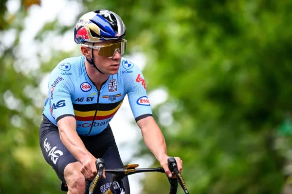 Remco Evenepoel (Bélgica) en el Mundial de Montreal 2026